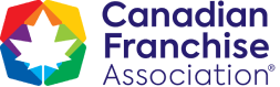 Canadian Franchise Association logo with a multicolored geometric octagon surrounding a white star and the organizations name